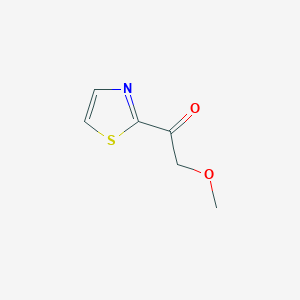 molecular formula C6H7NO2S B13317843 2-Methoxy-1-thiazol-2-YL-ethanone 