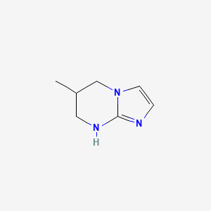 molecular formula C7H11N3 B13317878 6-Methyl-5H,6H,7H,8H-imidazo[1,2-a]pyrimidine 