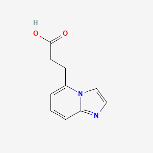 3-{Imidazo[1,2-a]pyridin-5-yl}propanoic acid