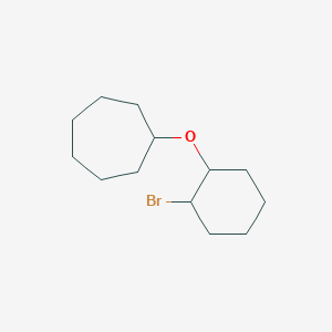 molecular formula C13H23BrO B13317905 [(2-Bromocyclohexyl)oxy]cycloheptane 