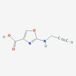 molecular formula C7H6N2O3 B13317909 2-[(Prop-2-yn-1-yl)amino]-1,3-oxazole-4-carboxylic acid 