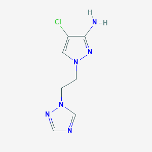 4-Chloro-1-[2-(1H-1,2,4-triazol-1-yl)ethyl]-1H-pyrazol-3-amine