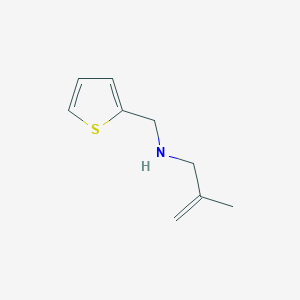 molecular formula C9H13NS B13317961 (2-Methylprop-2-en-1-yl)(thiophen-2-ylmethyl)amine 