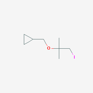 {[(1-Iodo-2-methylpropan-2-yl)oxy]methyl}cyclopropane