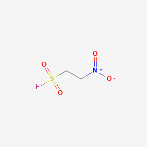 molecular formula C2H4FNO4S B13317976 2-Nitroethane-1-sulfonyl fluoride 