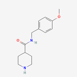 molecular formula C14H20N2O2 B1331798 N-(4-甲氧基苄基)哌啶-4-甲酰胺 CAS No. 380608-75-3