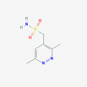 molecular formula C7H11N3O2S B13317999 (3,6-Dimethylpyridazin-4-yl)methanesulfonamide 