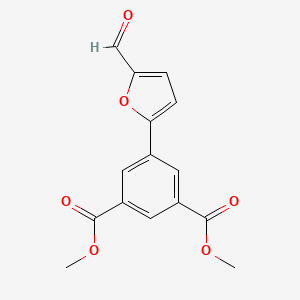 molecular formula C15H12O6 B1331801 Dimethyl 5-(5-formyl-2-furyl)isophthalate CAS No. 591226-59-4