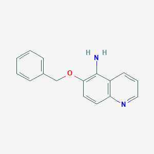 molecular formula C16H14N2O B13318011 6-(Benzyloxy)quinolin-5-amine 