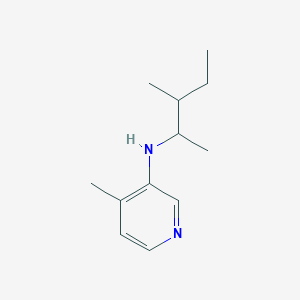 4-methyl-N-(3-methylpentan-2-yl)pyridin-3-amine