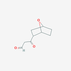 molecular formula C9H12O3 B13318048 3-{7-Oxabicyclo[2.2.1]heptan-2-yl}-3-oxopropanal 