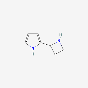 molecular formula C7H10N2 B13318131 2-(Azetidin-2-YL)-1H-pyrrole 