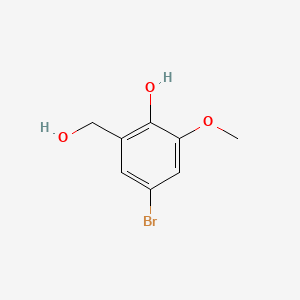 molecular formula C8H9BrO3 B1331814 4-Bromo-2-(hydroxymethyl)-6-methoxyphenol CAS No. 35090-64-3