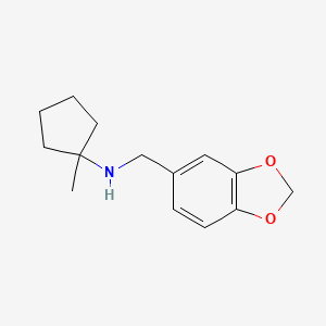 N-(2H-1,3-Benzodioxol-5-ylmethyl)-1-methylcyclopentan-1-amine