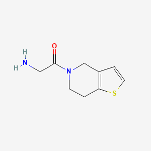 molecular formula C9H12N2OS B13318186 2-amino-1-{4H,5H,6H,7H-thieno[3,2-c]pyridin-5-yl}ethan-1-one 