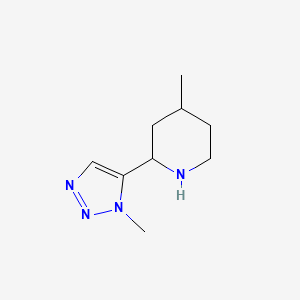 4-Methyl-2-(1-methyl-1H-1,2,3-triazol-5-yl)piperidine