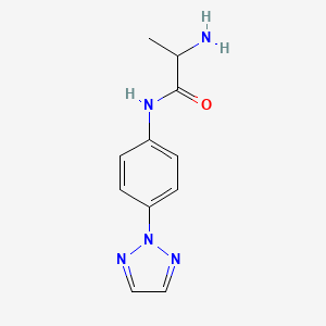 2-Amino-N-[4-(2H-1,2,3-triazol-2-yl)phenyl]propanamide