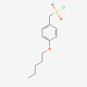 [4-(Pentyloxy)phenyl]methanesulfonyl chloride