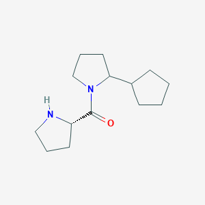 2-Cyclopentyl-1-[(2S)-pyrrolidine-2-carbonyl]pyrrolidine