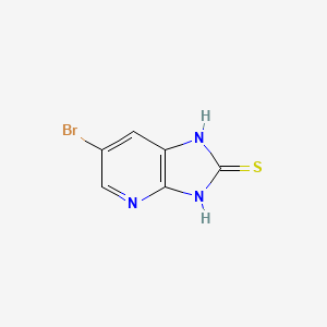 molecular formula C6H4BrN3S B1331836 6-溴-1,3-二氢-2H-咪唑并[4,5-b]吡啶-2-硫酮 CAS No. 93752-20-6