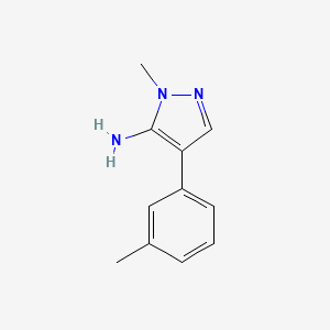 1-Methyl-4-(m-tolyl)-1h-pyrazol-5-amine