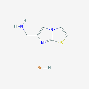 1-Imidazo[2,1-b][1,3]thiazol-6-ylmethanamine hydrobromide