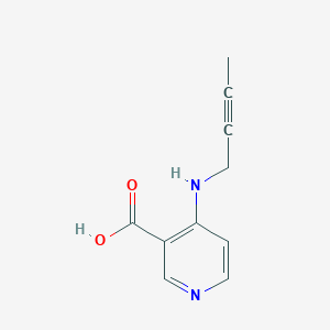 molecular formula C10H10N2O2 B13318421 4-[(But-2-yn-1-yl)amino]pyridine-3-carboxylic acid 