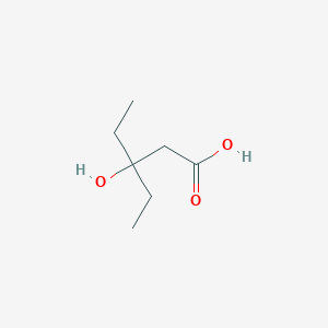 molecular formula C7H14O3 B13318424 3-Ethyl-3-hydroxypentanoic acid 