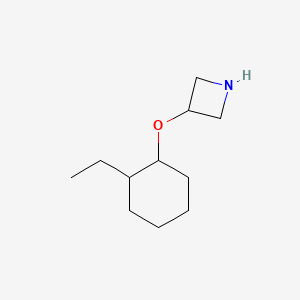 molecular formula C11H21NO B13318428 3-[(2-Ethylcyclohexyl)oxy]azetidine 