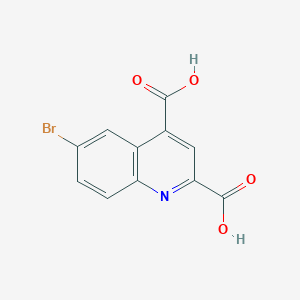 molecular formula C11H6BrNO4 B1331843 6-溴喹啉-2,4-二甲酸 CAS No. 250641-14-6