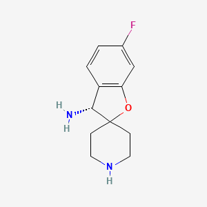 (R)-6-Fluoro-3H-spiro[benzofuran-2,4'-piperidin]-3-amine