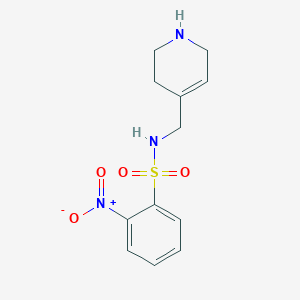 2-Nitro-N-[(1,2,3,6-tetrahydropyridin-4-yl)methyl]benzene-1-sulfonamide