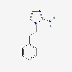 molecular formula C11H13N3 B13318476 1-(2-Phenylethyl)-1H-imidazol-2-amine 