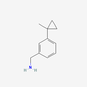 [3-(1-Methylcyclopropyl)phenyl]methanamine