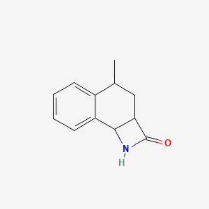 molecular formula C12H13NO B13318520 4-Methyl-1H,2H,2AH,3H,4H,8BH-naphtho[1,2-B]azet-2-one 