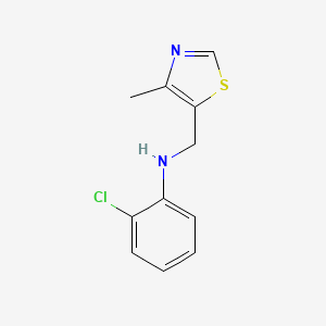 2-chloro-N-[(4-methyl-1,3-thiazol-5-yl)methyl]aniline