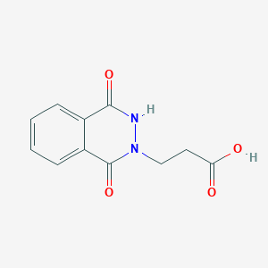 B1331854 3-(1,4-dioxo-3,4-dihydrophthalazin-2(1H)-yl)propanoic acid CAS No. 4572-80-9