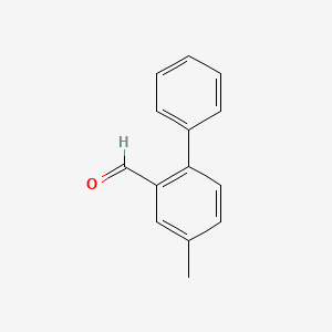 molecular formula C14H12O B13318595 4-Methyl-[1,1'-biphenyl]-2-carbaldehyde 