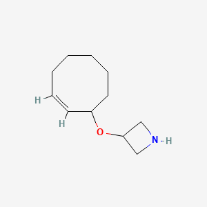 molecular formula C11H19NO B13318597 3-(Cyclooct-2-en-1-yloxy)azetidine 