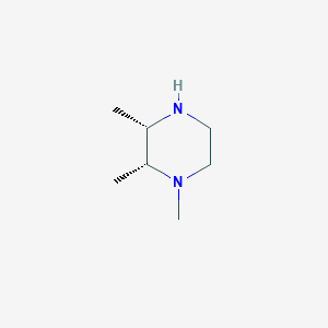 molecular formula C7H16N2 B13318603 (2R,3S)-1,2,3-trimethylpiperazine 