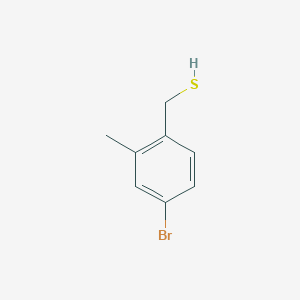 molecular formula C8H9BrS B13318660 (4-Bromo-2-methylphenyl)methanethiol 