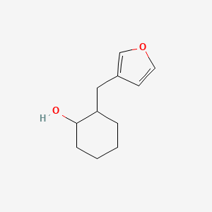 molecular formula C11H16O2 B13318680 2-(Furan-3-ylmethyl)cyclohexan-1-ol 