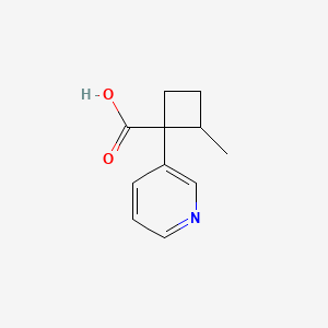 2-Methyl-1-(pyridin-3-yl)cyclobutane-1-carboxylic acid