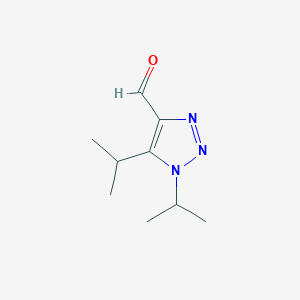 1,5-Bis(propan-2-yl)-1H-1,2,3-triazole-4-carbaldehyde