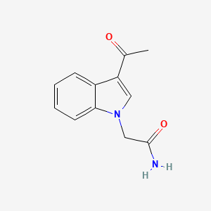 molecular formula C12H12N2O2 B1331875 2-(3-Acetyl-1H-indol-1-YL)acetamide CAS No. 799264-84-9