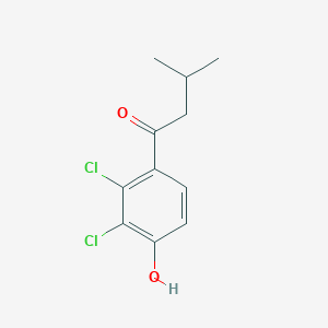 1-(2,3-Dichloro-4-hydroxyphenyl)-3-methylbutan-1-one