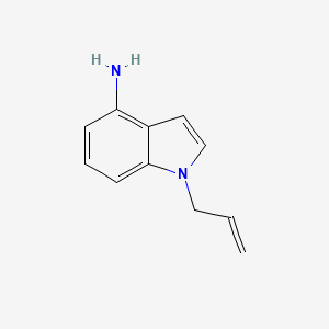 molecular formula C11H12N2 B13318768 1-(Prop-2-EN-1-YL)-1H-indol-4-amine 