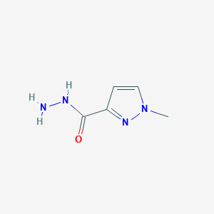 molecular formula C5H8N4O B1331877 1-甲基-1H-吡唑-3-甲酰肼 CAS No. 304665-45-0