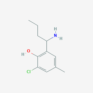 2-(1-Aminobutyl)-6-chloro-4-methylphenol