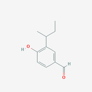 molecular formula C11H14O2 B13318802 3-(Butan-2-YL)-4-hydroxybenzaldehyde 